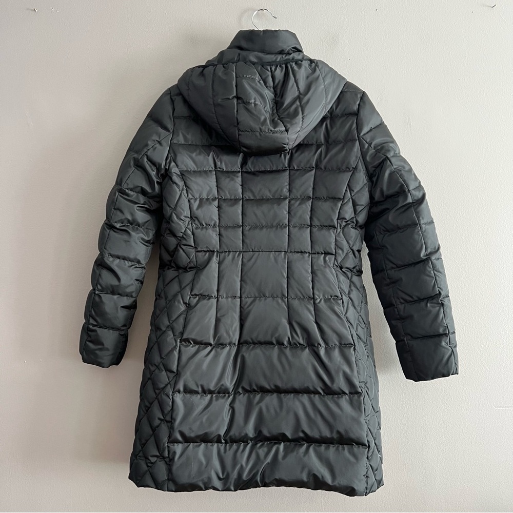 Michael Kors Women’s Puffer Quilted Coat Down Jacket Hooded Gold Zip Black Sz M - Picture 4 of 16